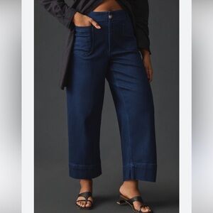 Anthropologie Maeve Collette Dark Blue Denim